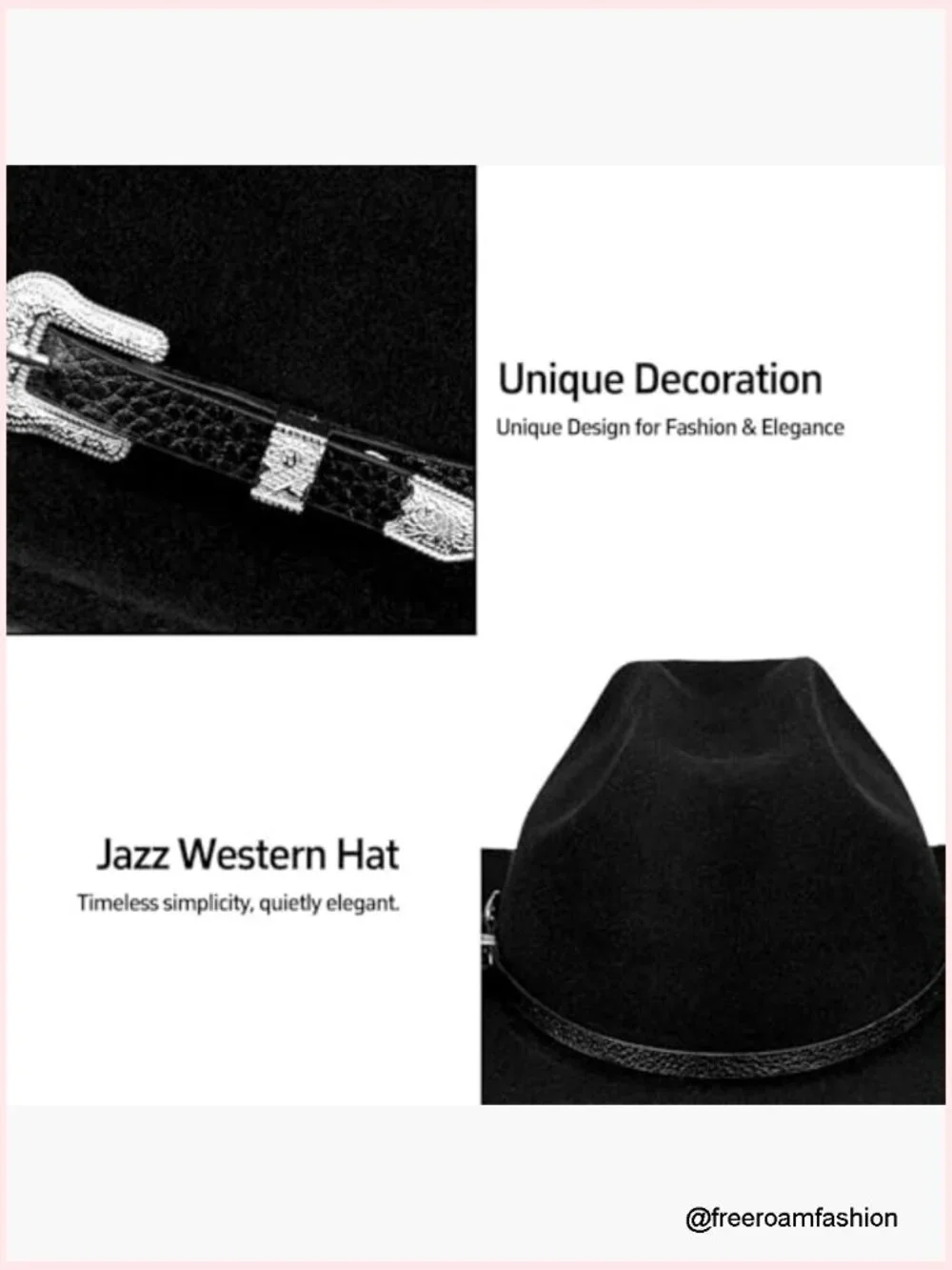 2 Pack Western Cowboy Hats Unisex Adult Felt Costume Cowgirl Cattleman